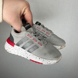 Adidas Racer TR21 Toddler Grey Red Speckled Sneakers HP6167 Size 7K Toddler